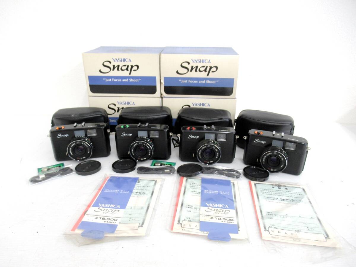 【YASHICA/ヤシカ】卯⑤104//未使用/デッドストック品 Snap カメラ4台まとめ_画像1