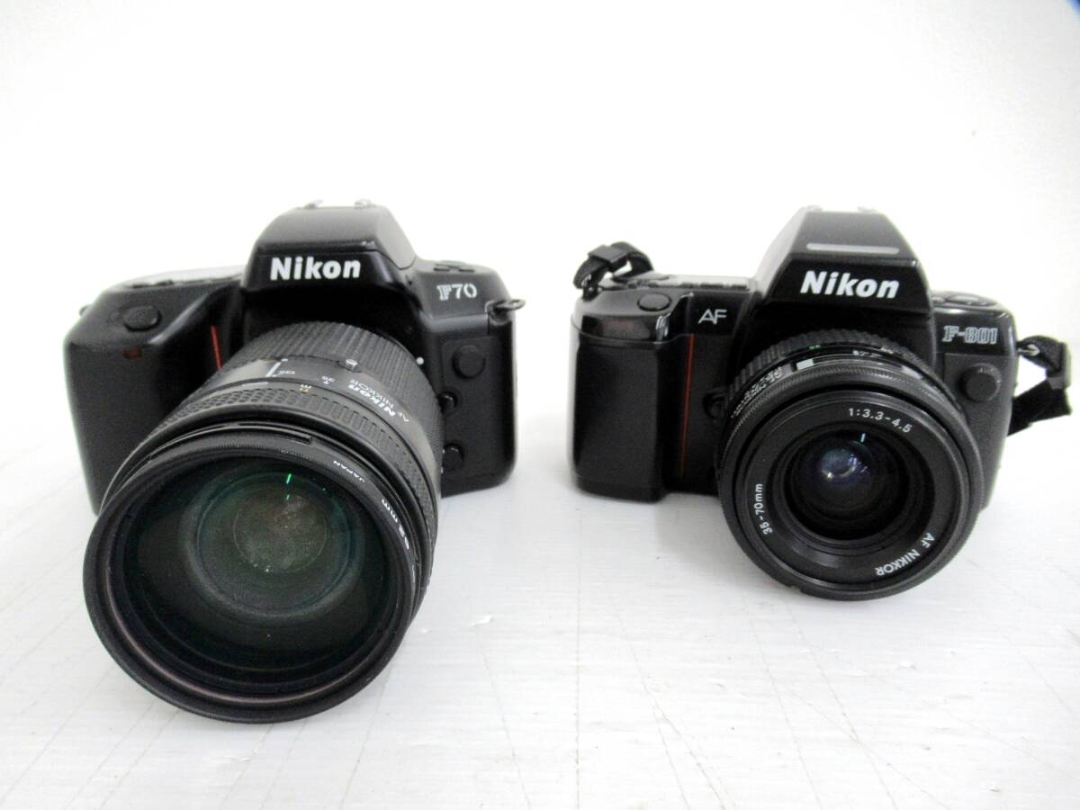 【Nikon/ニコン】卯②228//F70 F-801 ボディ/AF NIKKOR 35-70mm 1:3.5-4.5 35-135mm 1:3.5-4.5/2台セット_画像1