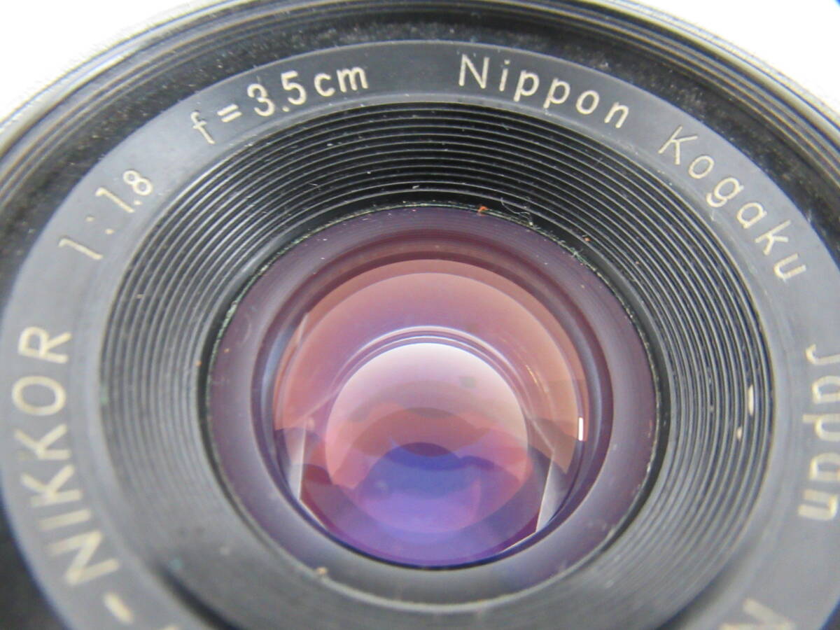 【Nikon/NIPPON KOGAKU】卯④335//SP ボディ/W-NIKKOR 1:1.8 f=3.5cm/オリジナル/ブラックペイント/621xxxx//ブラック/希少_画像8