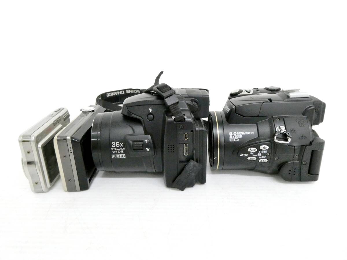 【Nikon/ニコンCASIO】卯①684//コンパクトデジタルカメラ4台まとめ COOLPIX P500/5700/S6000 他///の画像4