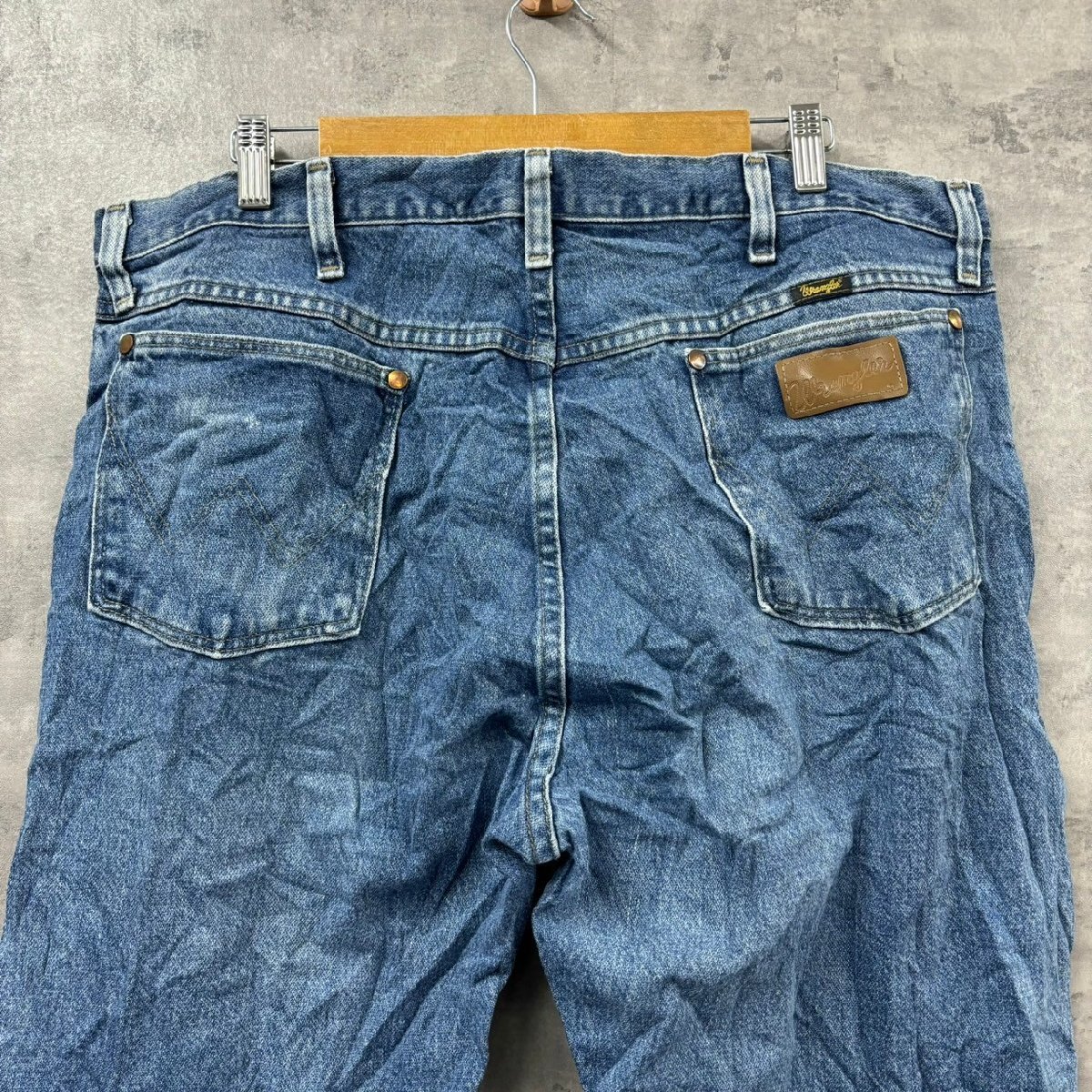 Wrangler ラングラー デニムジーンズパンツ ブルー ジップフライ 38×30 実寸W38in 大きいサイズ 13MWZGK USA 海外輸入 古着 WK10127_画像4