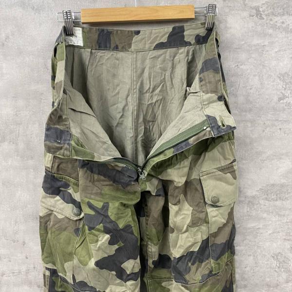 PAULBOYE 1995 camouflage camouflage France army army bread military pants hem rubber 84M absolute size W30in USA abroad import old clothes S221129-N1418