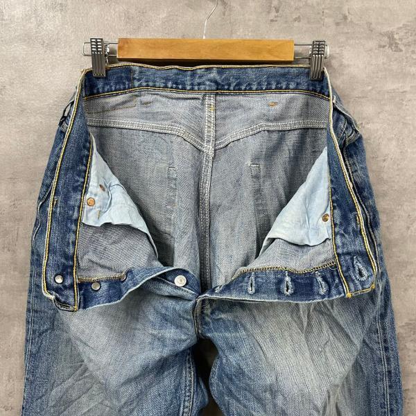 Levi's リーバイス 501R デニムジーンズパンツ ブルー ボタンフライ W34L34 実寸W33in 赤タブ 005010188 USA 海外輸入 古着 LK10433_画像9