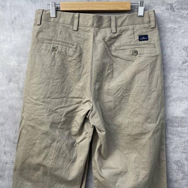 DOCKERS ドッカーズ チノパンツ ベージュ CLASSIC ジップフライ ツータック W32L34 実寸W32 404438176 USA 海外輸入 古着 S10013_画像5