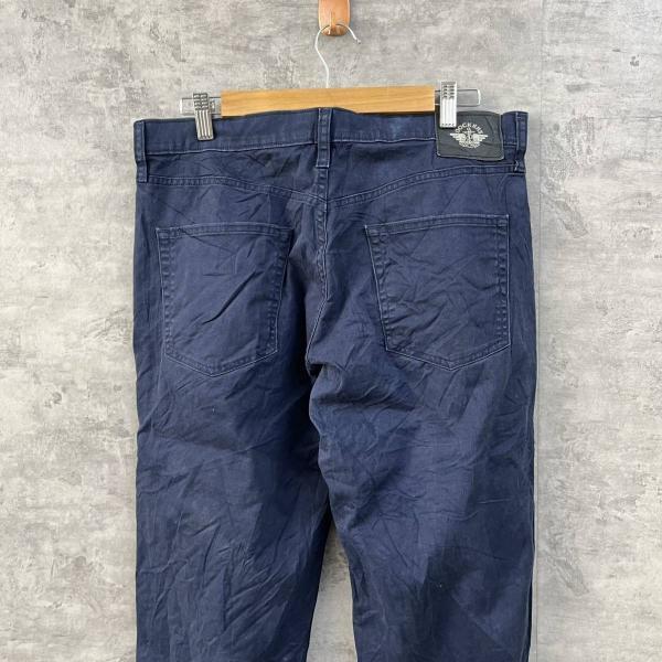 DOCKERS ドッカーズ チノパンツ ネイビー ジップフライ ストレート W32L32 実寸W33in S40196 56790-0046 USA 海外輸入 古着 S1-N162_画像3