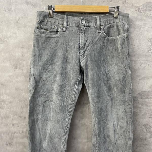 Levi's リーバイス コーデュロイパンツ グレー 細畝 赤タブ ジップフライ 32×30 実寸W30in 04514 USA 海外輸入 古着 L10526_画像3