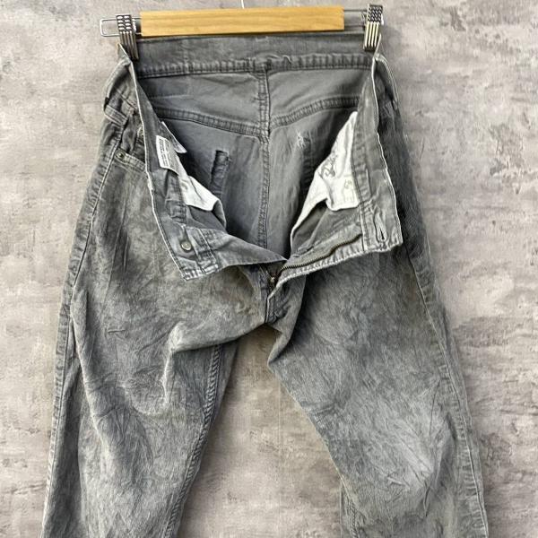 Levi's リーバイス コーデュロイパンツ グレー 細畝 赤タブ ジップフライ 32×30 実寸W30in 04514 USA 海外輸入 古着 L10526_画像9