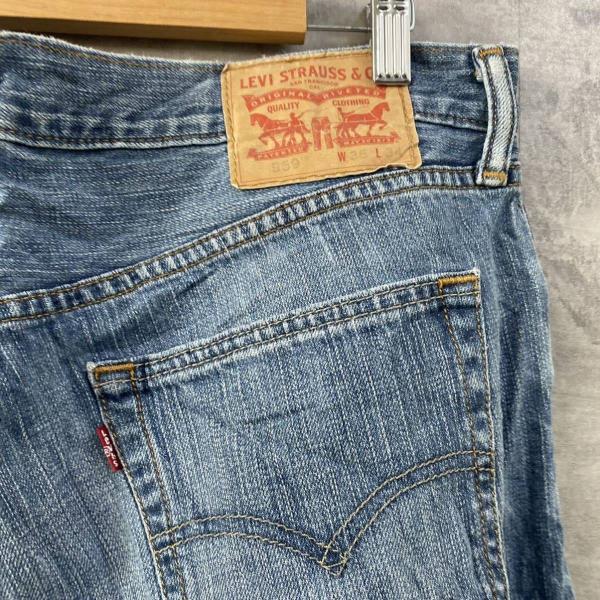 Levi's リーバイス 559TM デニムジーンズパンツ ライトブルー W36L34 実寸W36in 00559-4258 赤タブ USA 海外輸入 古着 L20014_画像6