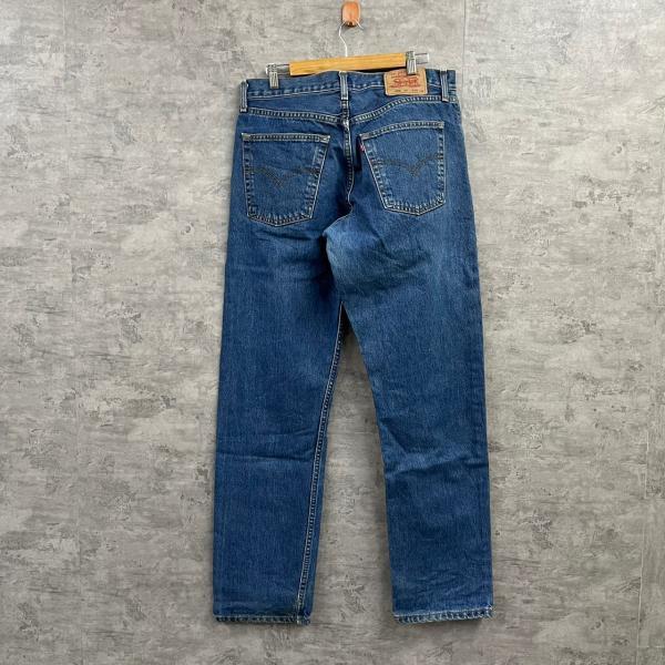 Levi's リーバイス 522 02 デニムジーンズパンツ ブルー ボタンフライ W34L34 赤タブ 522-0216 USA 海外輸入 古着 L220313-H277_画像2