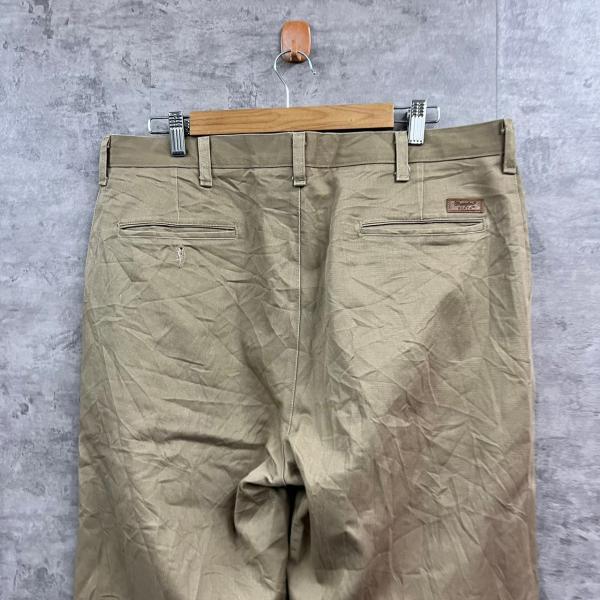 Wrangler ラングラー チノパンツ ベージュジップフライ 36×32 実寸W37in 95QO USA 海外輸入 古着 W211220-H036_画像4