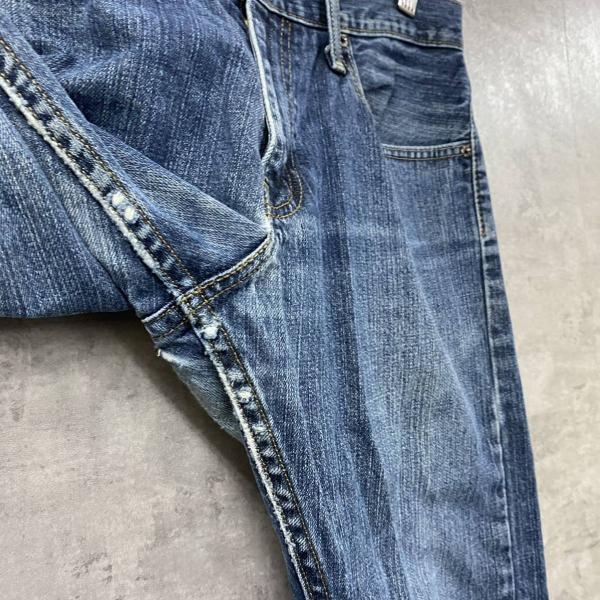 Levi's リーバイス 514TM デニムジーンズパンツ ブルー ジップフライ 赤タブ W32L34 実寸W31in USA 海外輸入 古着 L10066_画像4