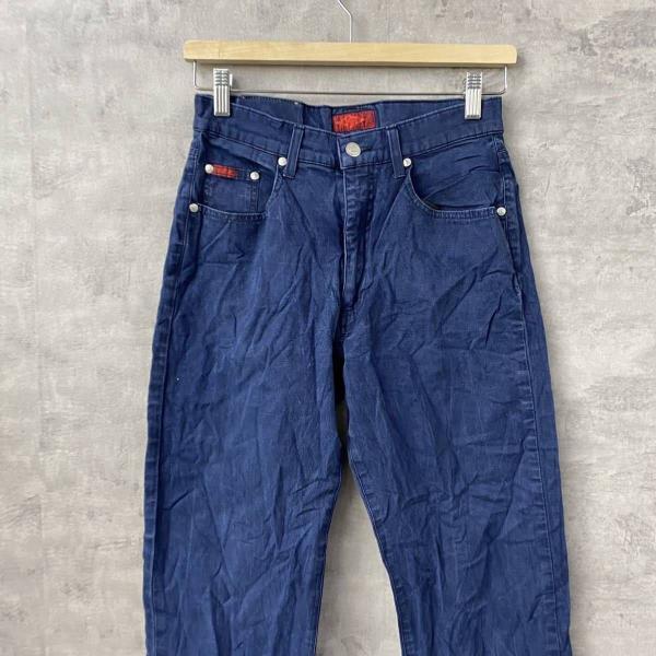 Lee Cooper リークーパー デニムジーンズパンツ ネイビー ジップフライ W30L34 実寸W26in USA 海外輸入 古着 S220905-N979_画像3