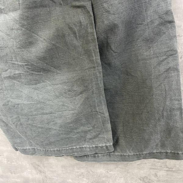 Levi's リーバイス 663 カーキ リネン コットンパンツ 白タブ ジップフライ 28/32 実寸W30in 00669-0002 USA 海外輸入 古着 L10276_画像7