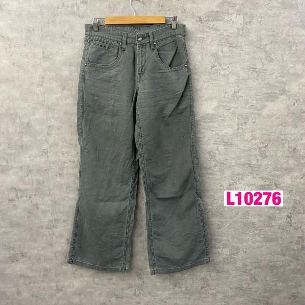 Levi's リーバイス 663 カーキ リネン コットンパンツ 白タブ ジップフライ 28/32 実寸W30in 00669-0002 USA 海外輸入 古着 L10276_画像1