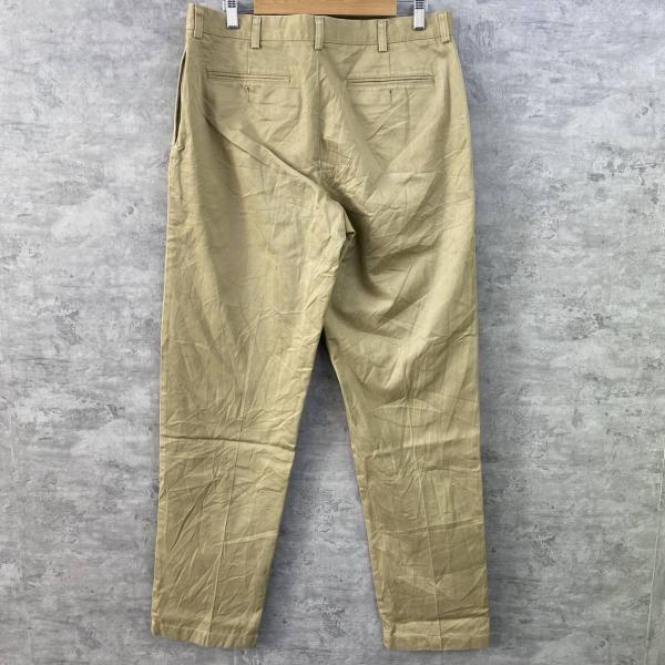 L.L.Bean エルエルビーン CLASSIC チノパンツ ベージュジップフライ 34 実寸W35in 21330 RN71341 USA 海外輸入 古着 S21004_画像2