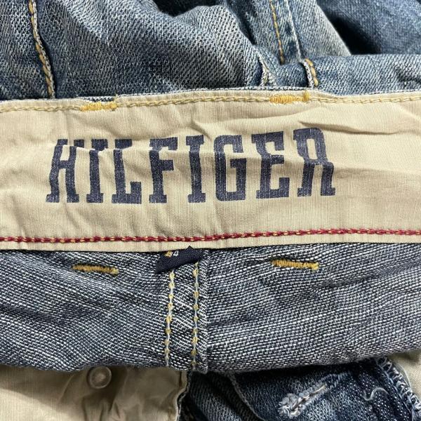 TOMMY HILFIGER トミー デニムジーンズパンツ ブルー ボタンフライ W34L34 実寸W34in 921558463SP06 USA 海外輸入 古着 SK10336_画像10