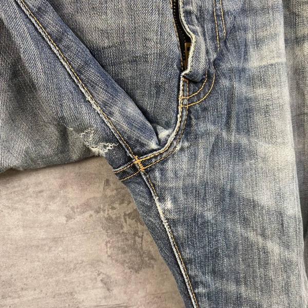 Levi's リーバイス 504TM デニムジーンズパンツ ブルー 赤タブ ジップフライ W33 L32 実寸W34in 29990-0473 USA 海外輸入 古着 L10465_画像5