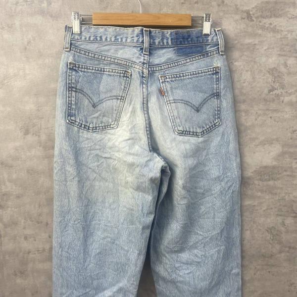 Levi's リーバイス デニムジーンズパンツ ライトブルー テーパード ジップフライ オレンジタブ W32L32 実寸W29in 6260207 USA L10245_画像5