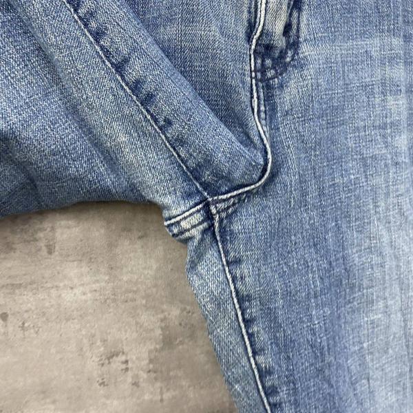 Levi's リーバイス 515TM デニムジーンズパンツ ライトブルー ブーツカット 赤タブ ジップフライ 12M 実寸W33in 15516-0111 USA L10503_画像3