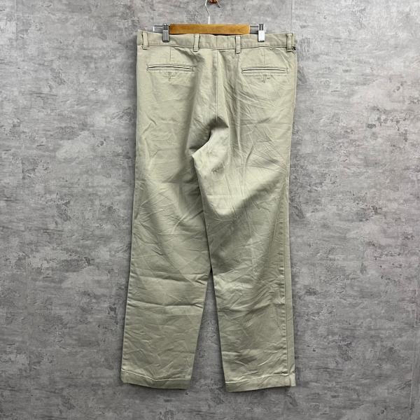 DOCKERS ドッカーズ チノパンツ グレーベージュ ジップフライ ツータック W36L32 実寸W36in 47443-9022 USA S220128-H383_画像2