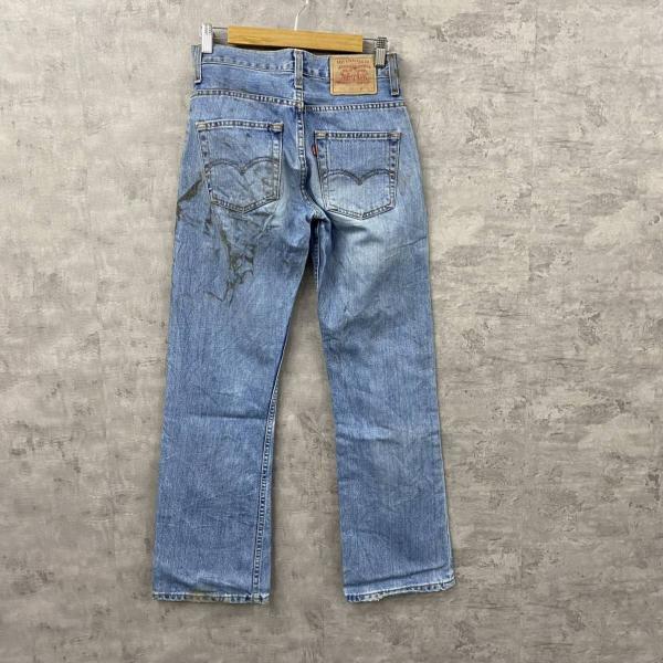 Levi's リーバイス 507 04 デニムジーンズパンツ ライトブルー ジップフライ レディース 28×32 実寸W29in 00507-0403 L10593_画像2