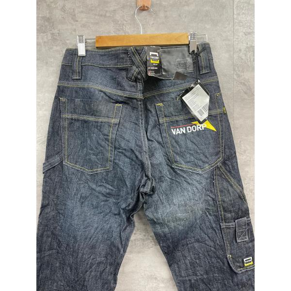 TRICORP workwear デニムジーンズ ペインターパンツ ブルー VAN DORP ジップ ワーク 32/34 実寸W32in B12023 S220507-H738_画像4