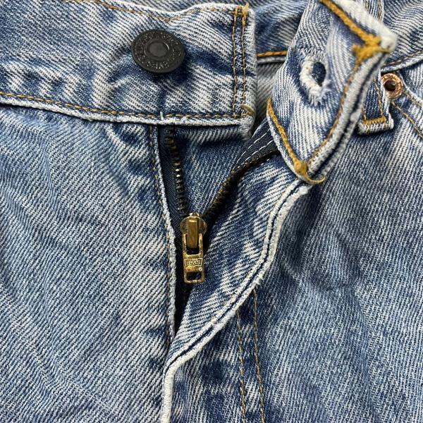 【中古】Levi's521 02 ライトブルー ジップフライ デニムジーンズパンツ W32L34 実寸W30in 赤タブ 005210216 USA 海外輸入 古着 LK10718_画像9