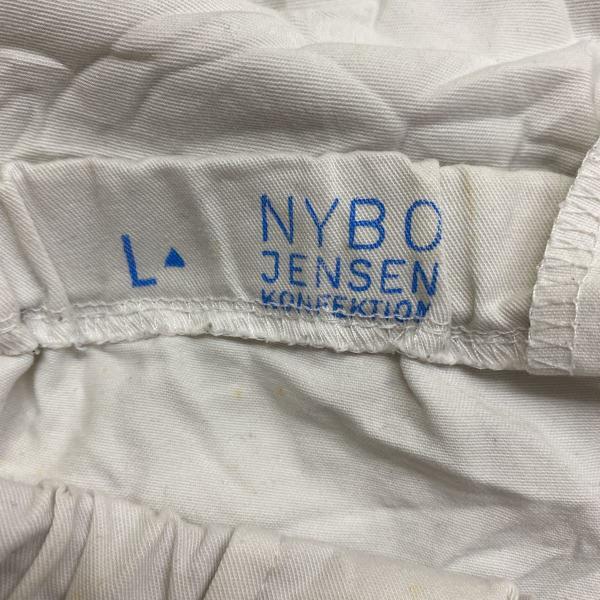 NYBO JENSEN ホワイト イージーパンツ ウエストゴム ワークパンツ 実寸W33in 110081-100-01 USA 海外輸入 古着 AS110_画像10