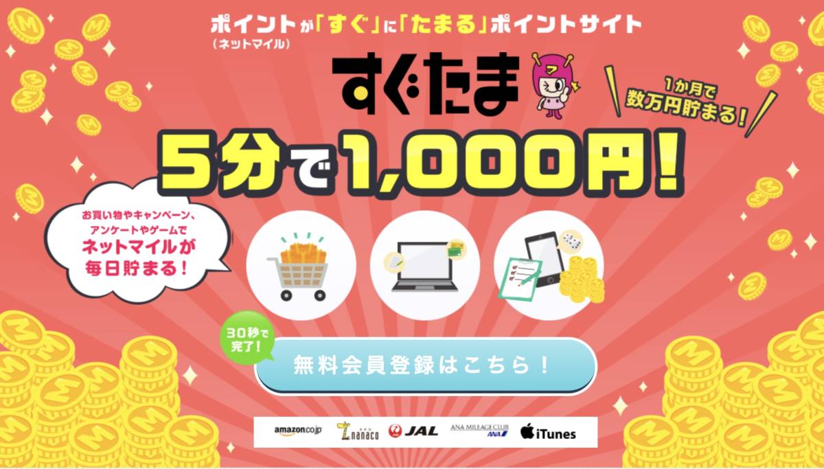 入札評価制限なし【即決・相互評価・すぐたま・友達紹介キャンペーン・300円相当ポイント付与】「紹介用URL利用で適用」ポイント消化ポイ活_画像3