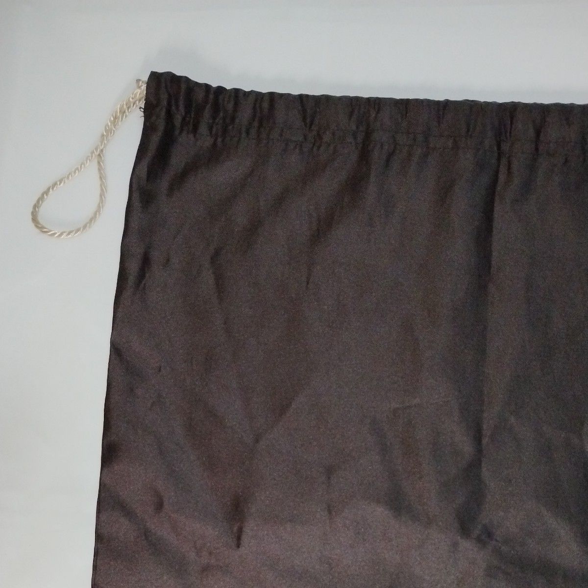 COACH コーチ　バッグ　保存袋　カラー　ダークブラウン　巾着　大判　大きめ　A4サイズ　収納可