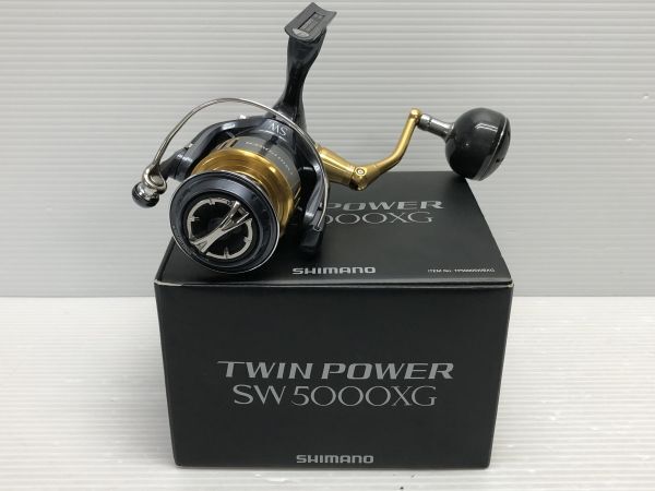 N363-240423-123 シマノ shimano 15 ツインパワー SW 5000XG スピニングリール リール 釣り 【中古品】の画像1