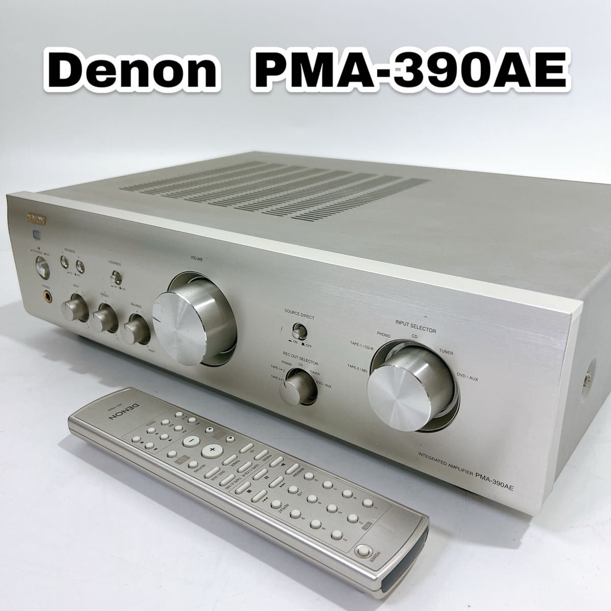 Denon デノン プリメインアンプ PMA-390AE リモコン付き - アンプ