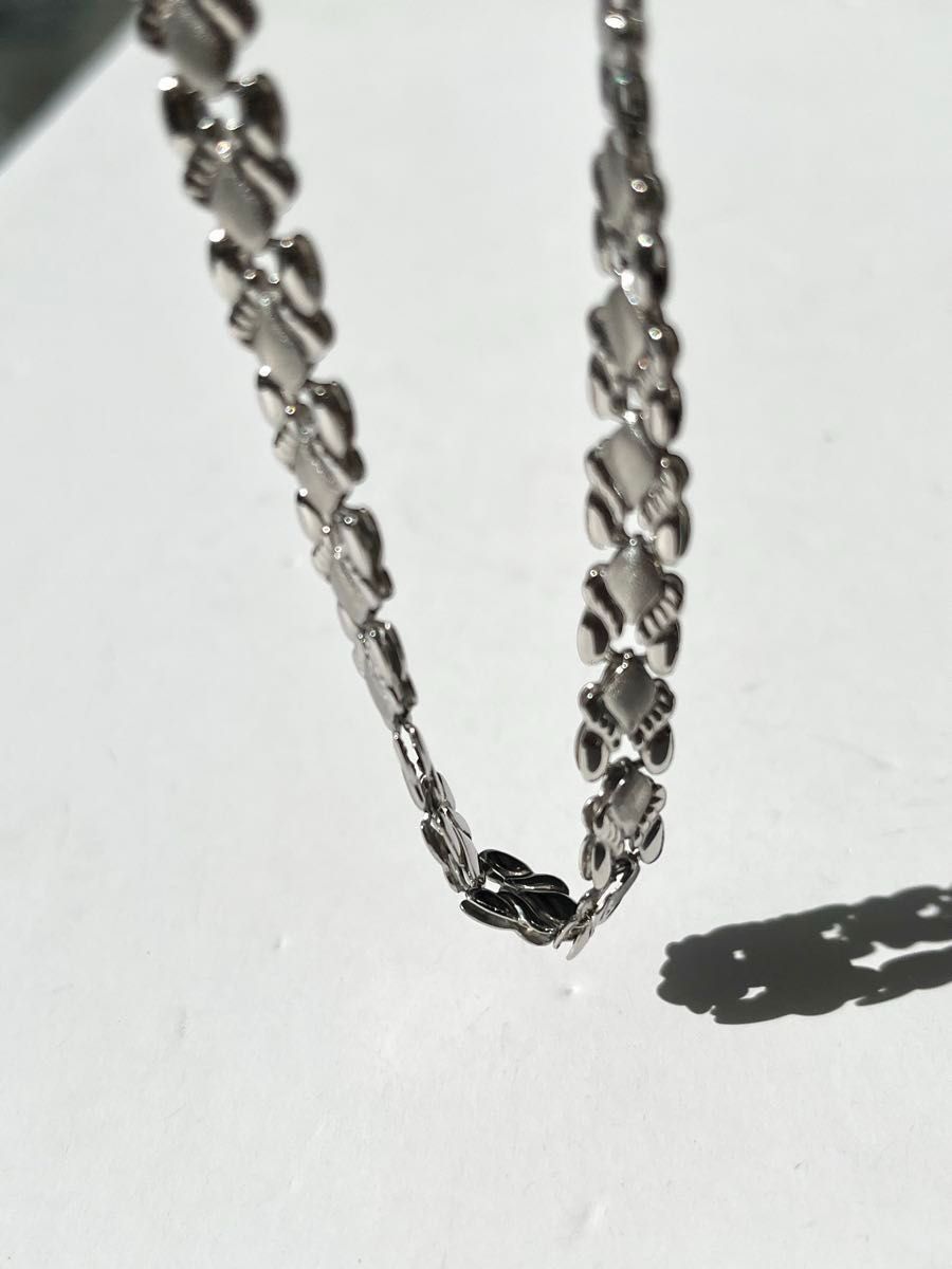 希少デザイン　プラチナ850 リバーシブル　高級ネックレス　新品　宝石店ストック　プラチナ　ネックレス