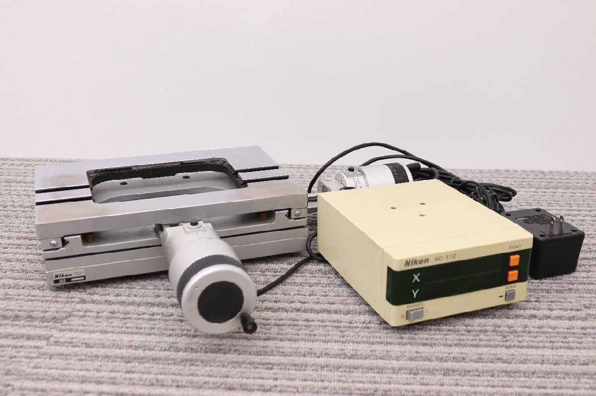 〇【XYステージ XY測定カウンター】Nikon ニコン SC-112 通電OK 〇【XYステージ XY測定カウンター】Nikon ニコン SC-112 通電OK