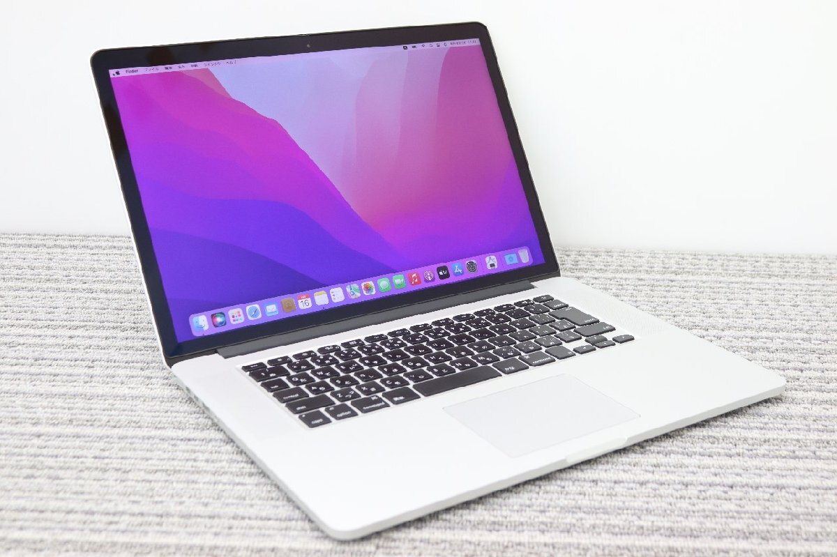 N1円♪【2015年！i7】Apple / MacBook Pro A1398(Retina.15-inch,Mid2015)/CPU：core i7-2.2GHz/メモリ：16GB/SSD：256GBの画像1