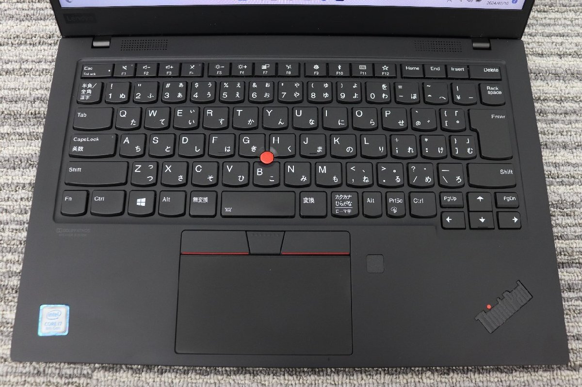 N【i7第8世代】lenovo / ThinkPad X1Carbon 7th / CPU：core i7-8565U@1.80GHz/メモリ：8GB /SSD：512GB / Windows11 Proの画像2