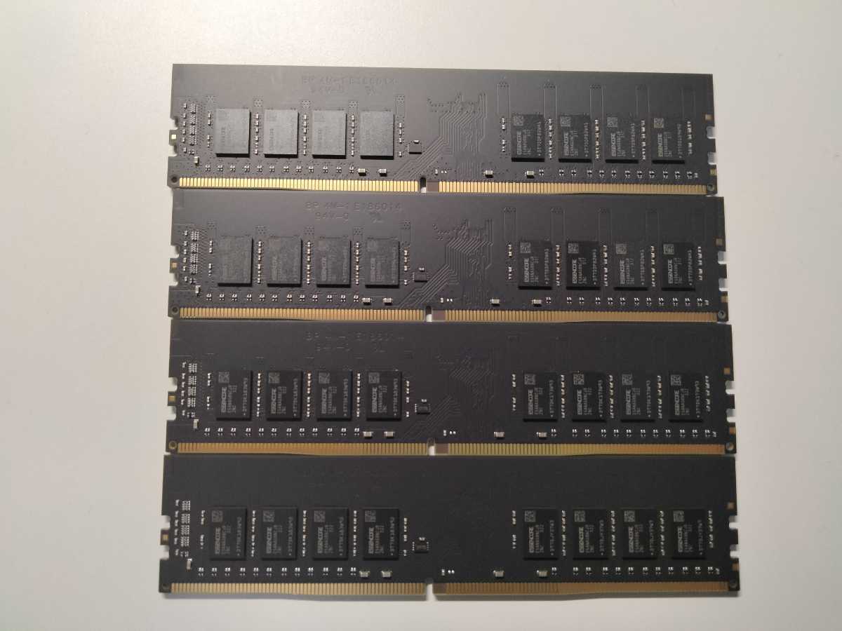 【動作確認済】DDR4 3200 32GB x 4枚 128GB セット ESSENCORE KLEVV デスクトップPC用 メモリ PC4-25600の画像6
