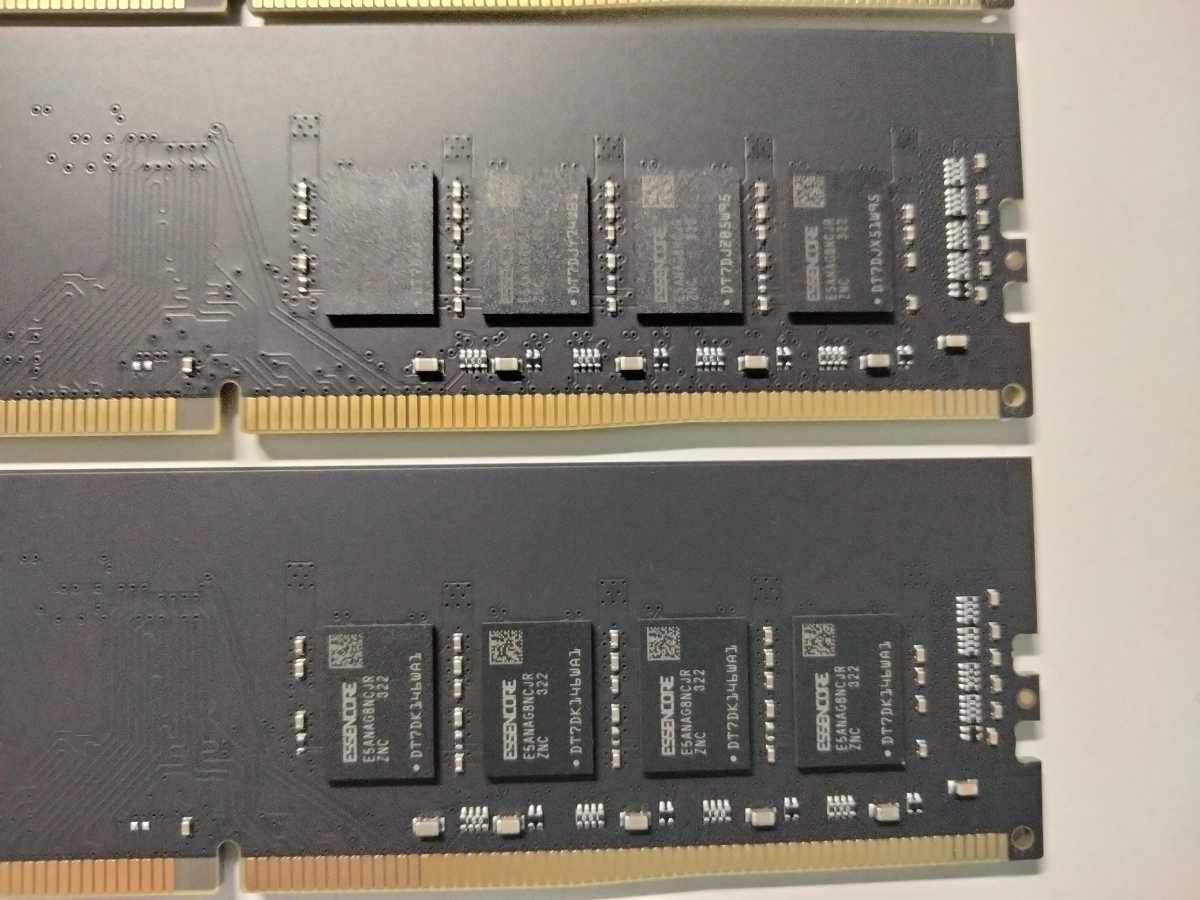 【動作確認済】DDR4 3200 32GB x 4枚 128GB セット ESSENCORE KLEVV デスクトップPC用 メモリ PC4-25600の画像4