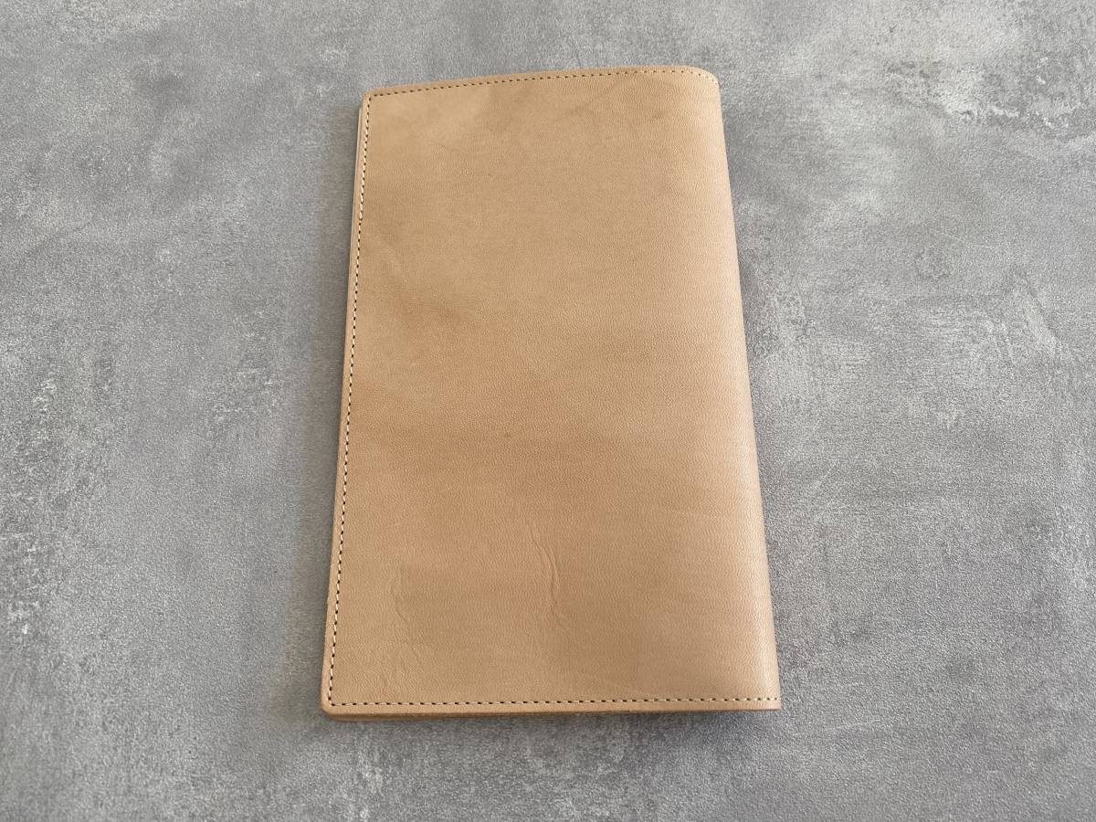  new goods green Note cover MD Note for new book original leather go-tonme book cover pocketbook cover leather H187×W235mm
