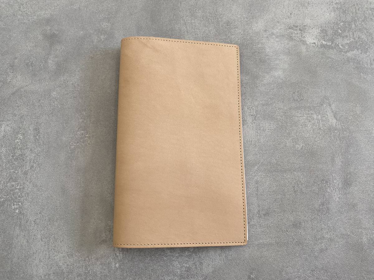  new goods green Note cover MD Note for new book original leather go-tonme book cover pocketbook cover leather H187×W235mm