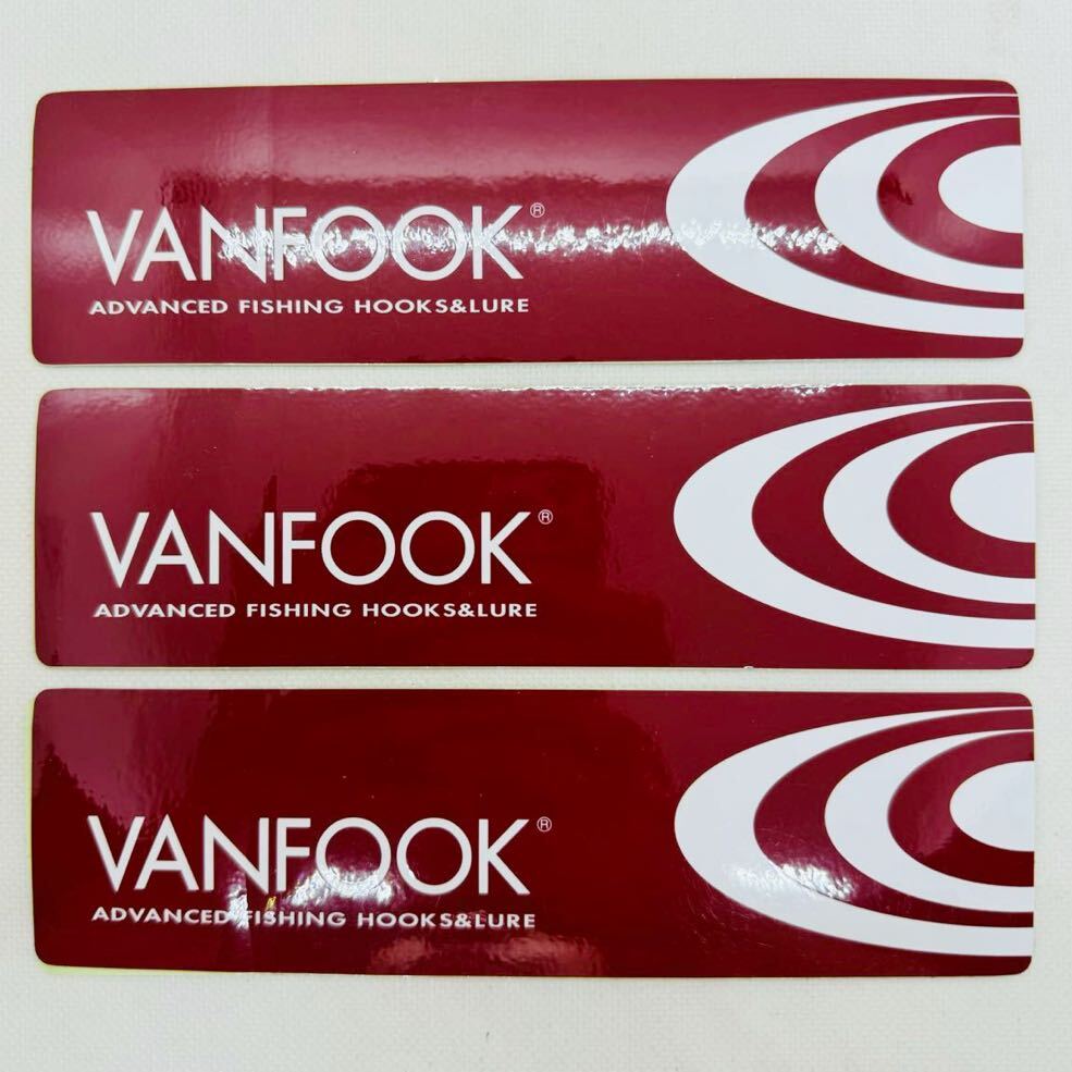 送料無料・美品『ヴァンフック ロゴ ステッカー 3枚セット』VANFOOK サイズ177mm×50mm