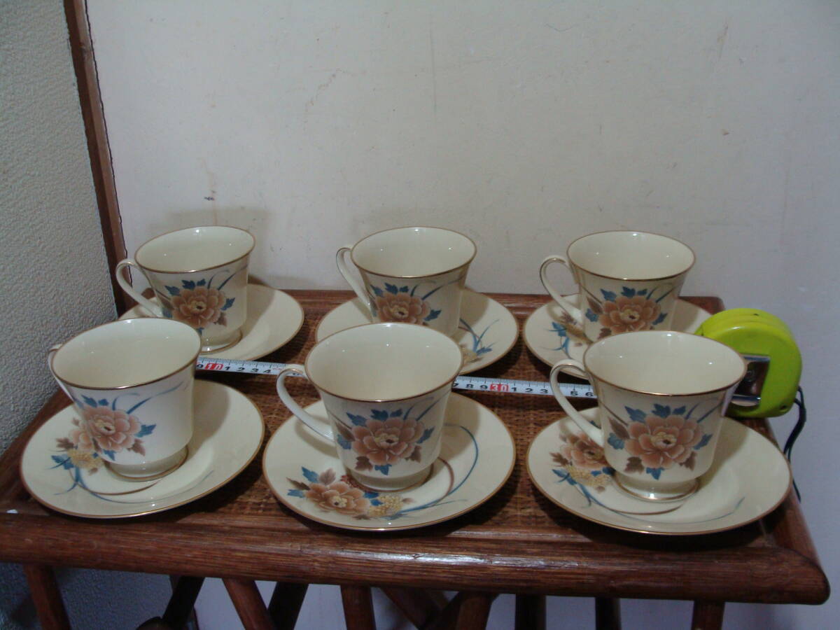 ヴィンテージ NORITAKE ノリタケ MANTIGO カップ&ソーサー6客 ヴィンテージ NORITAKE ノリタケ MANTIGO カップ&ソーサー6客