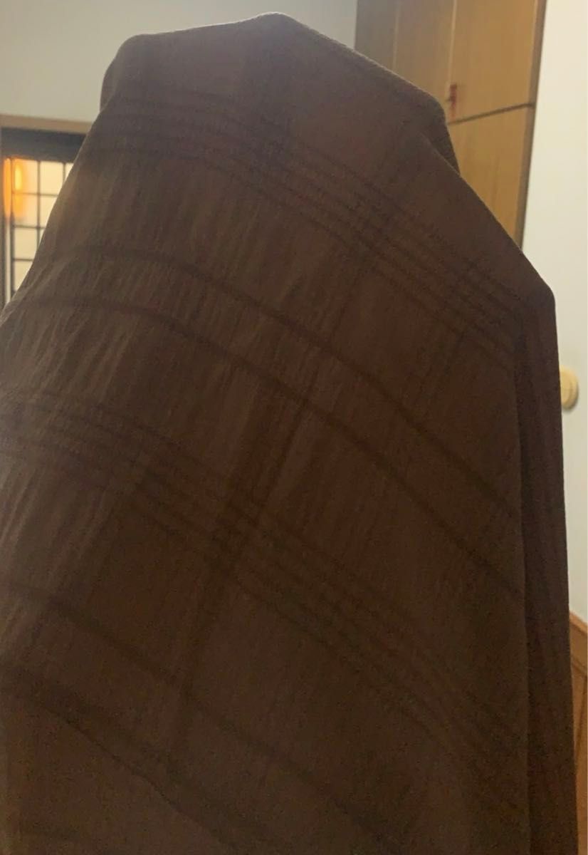 お洒落★ブラウン　マキシ丈　ロング　ワンピース　ギャザー　フレアスカート　半袖　ティアード　茶色