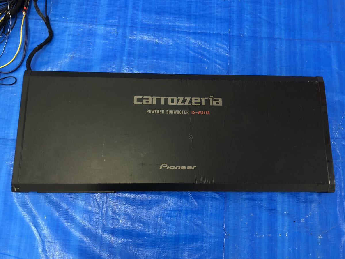 AAT98 中古 カロッツェリア carrozzeria パイオニア Pionner パワードサブウーファー TS-WX77A MAX 200W リモコン付き 動作保証_画像5