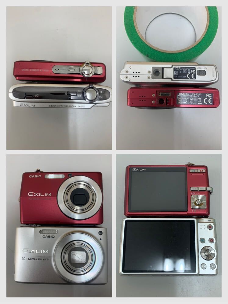 414 デジタルカメラ デジカメ CASIO SONY KYOCERA OLYMPUS Canon 計10台 ジャンク品の画像6