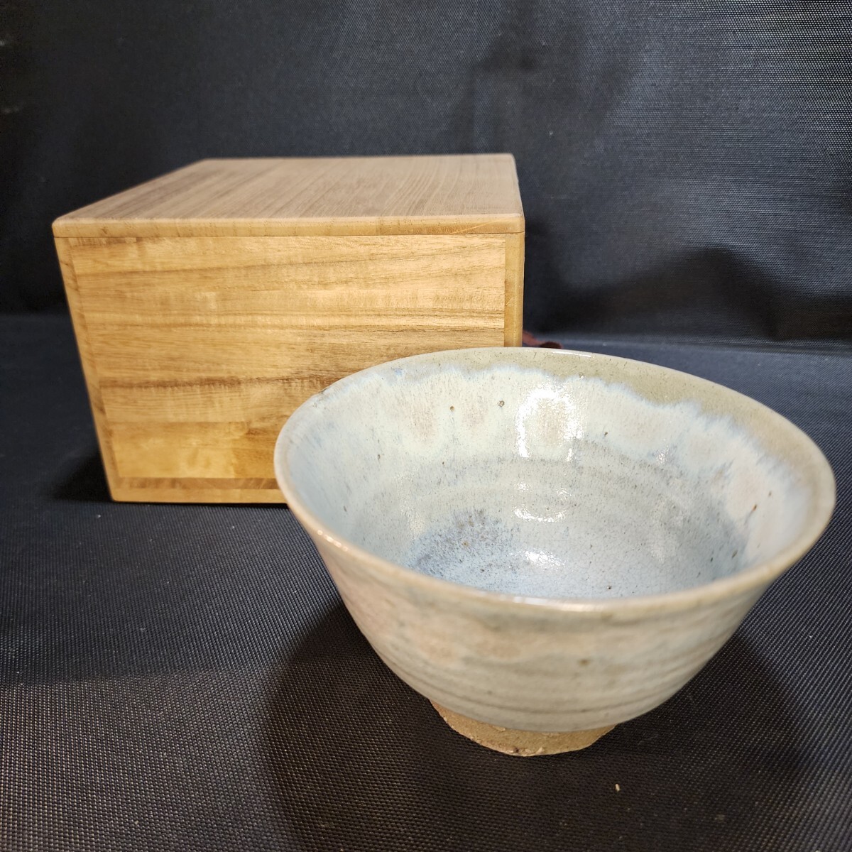 茶道具 茶碗 作家物 瀬戸浩 日本陶芸展 日本伝統工芸新作展 抹茶 茶器 茶道 李朝 旧家 蔵出し品 師 宮本憲吉 うぶ出し 収集品 放出品 の画像6