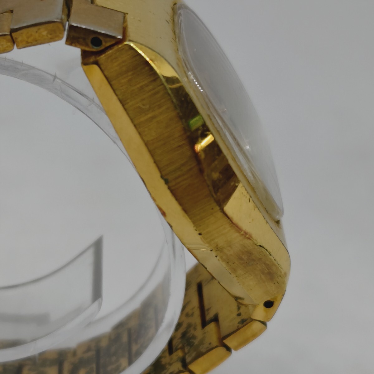 RADO ラドー Sapphire Gazelle サファイアガゼル GP ゴールド文字盤 自動巻き メンズ腕時計 12110/G 625.7961.2 だの画像3