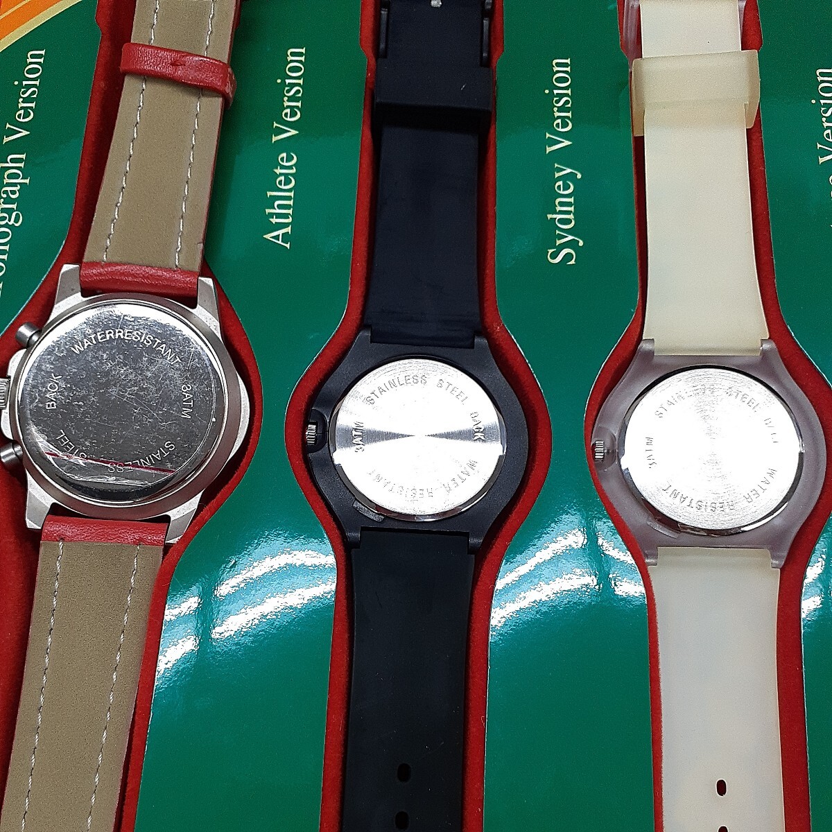 未使用保管品 SWATCH スウォッチ コカコーラ cocacola 2000年 オリンピック 限定モデル ウォッチ 腕時計 5本セット 電池切れ みの画像8