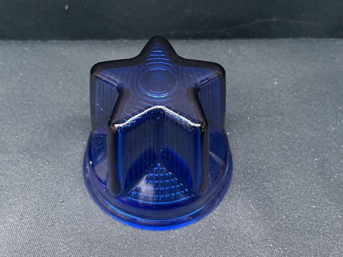 NEWスターマーカーレンズ　18個　青　ブルー　空　星形マーカー レトロ デコトラ アート バスマーカー ガラス 星型 アートステンレス ASC_画像2