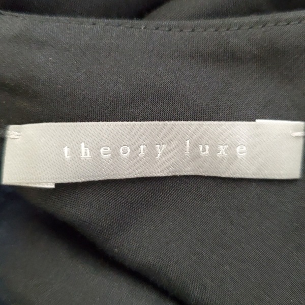 セオリーリュクス theory luxe 長袖カットソー サイズ38 M - 黒 レディース クルーネック 美品 トップスの画像3